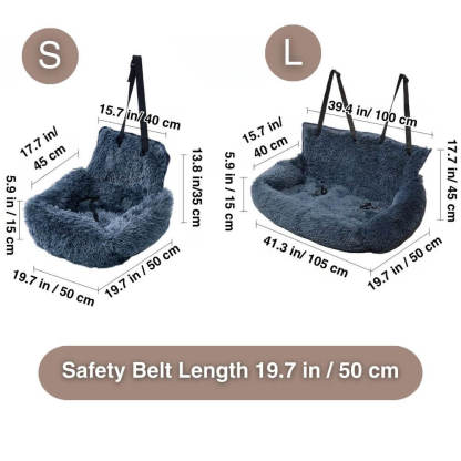 LuxPaw™ Calming Protecting Car Bed For Dogs And Cats