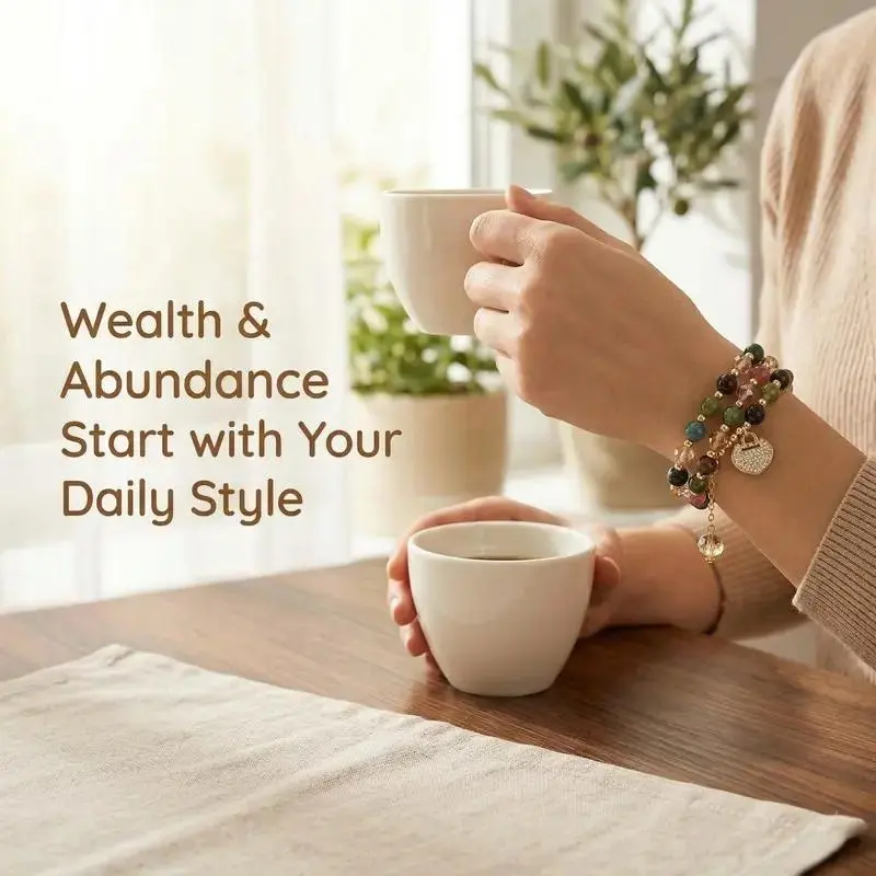 Luxury look gemstone bracelet