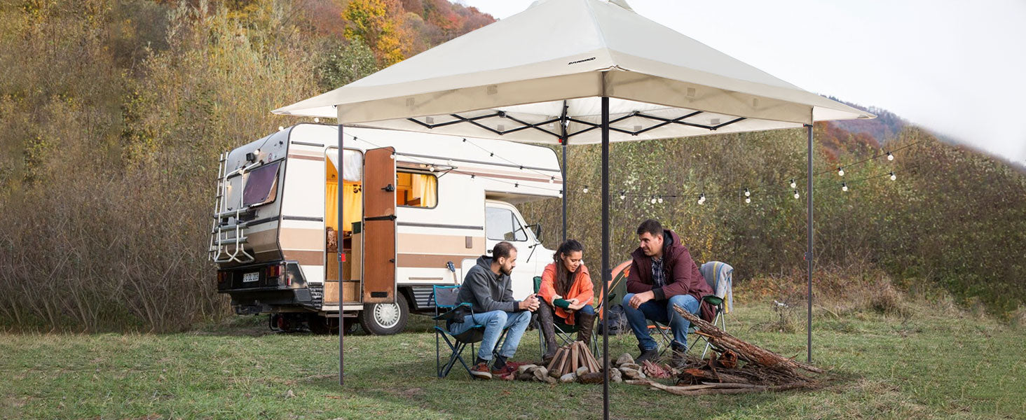 FUNDANGO 10x10ft Pop Up Outdoor Canopy Tent Sun Shelter Tent