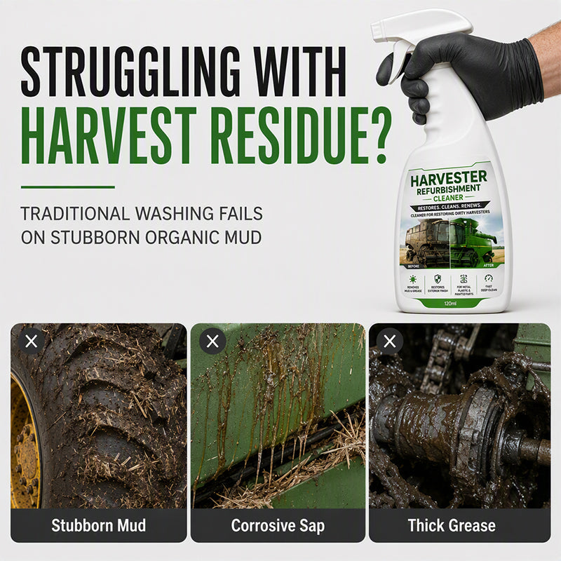 Common dirt and grime problems on agricultural machinery