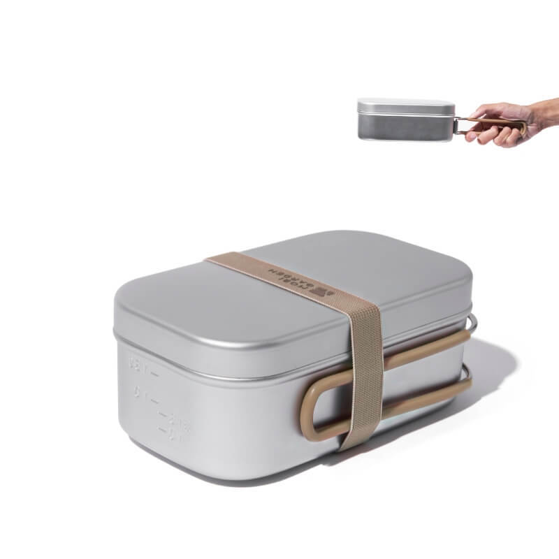 Banquet 0.8L Aluminum Lunch Box Set | Eco-Friendly Bento Box for Office & Camping