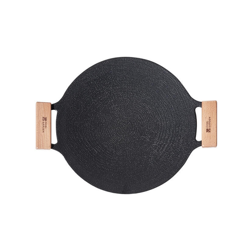 Banquet Round Non-Stick Camping Frying Pan | Lightweight Aluminum Skillet with Folding Handle