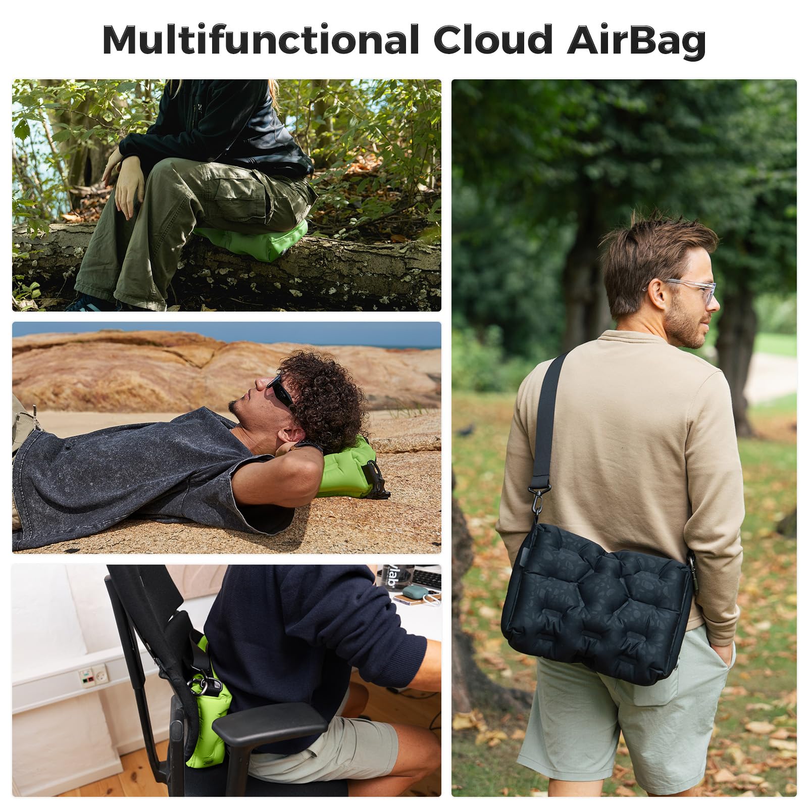 ATEPA Cloud AirBag 4-in-1 Inflatable Messenger Bag