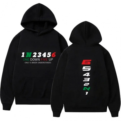 Motorcycle Shift Pattern Hoodie