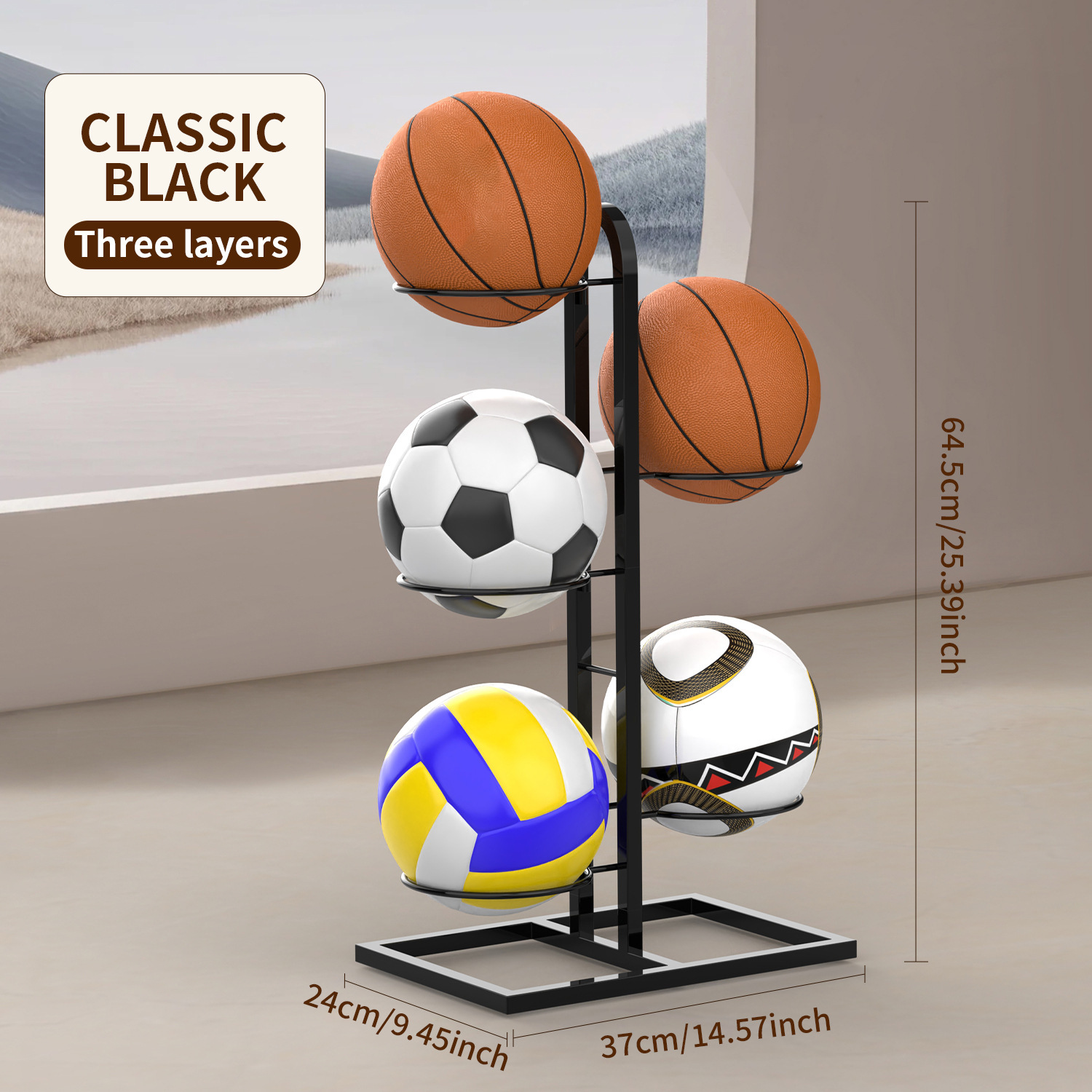 Storage Rack For Sports Balls
