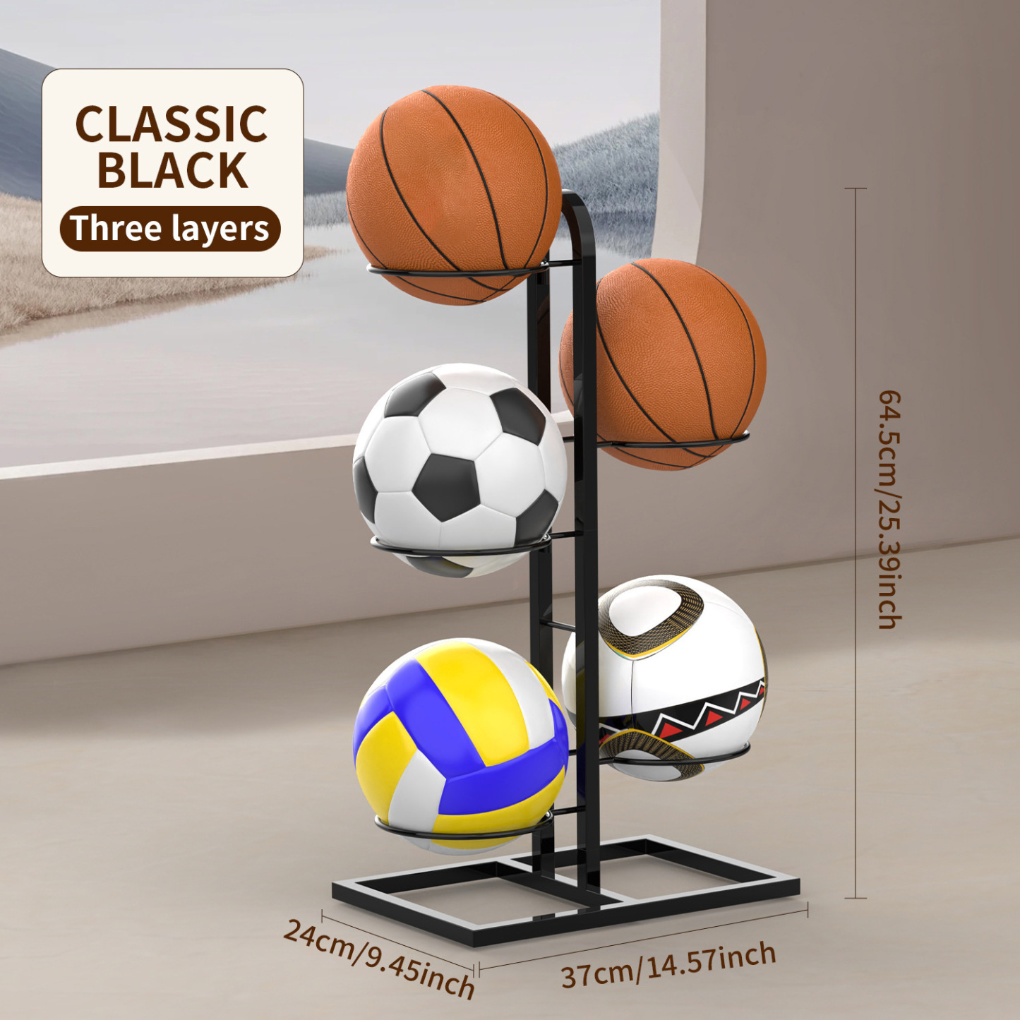Storage Rack For Sports Balls