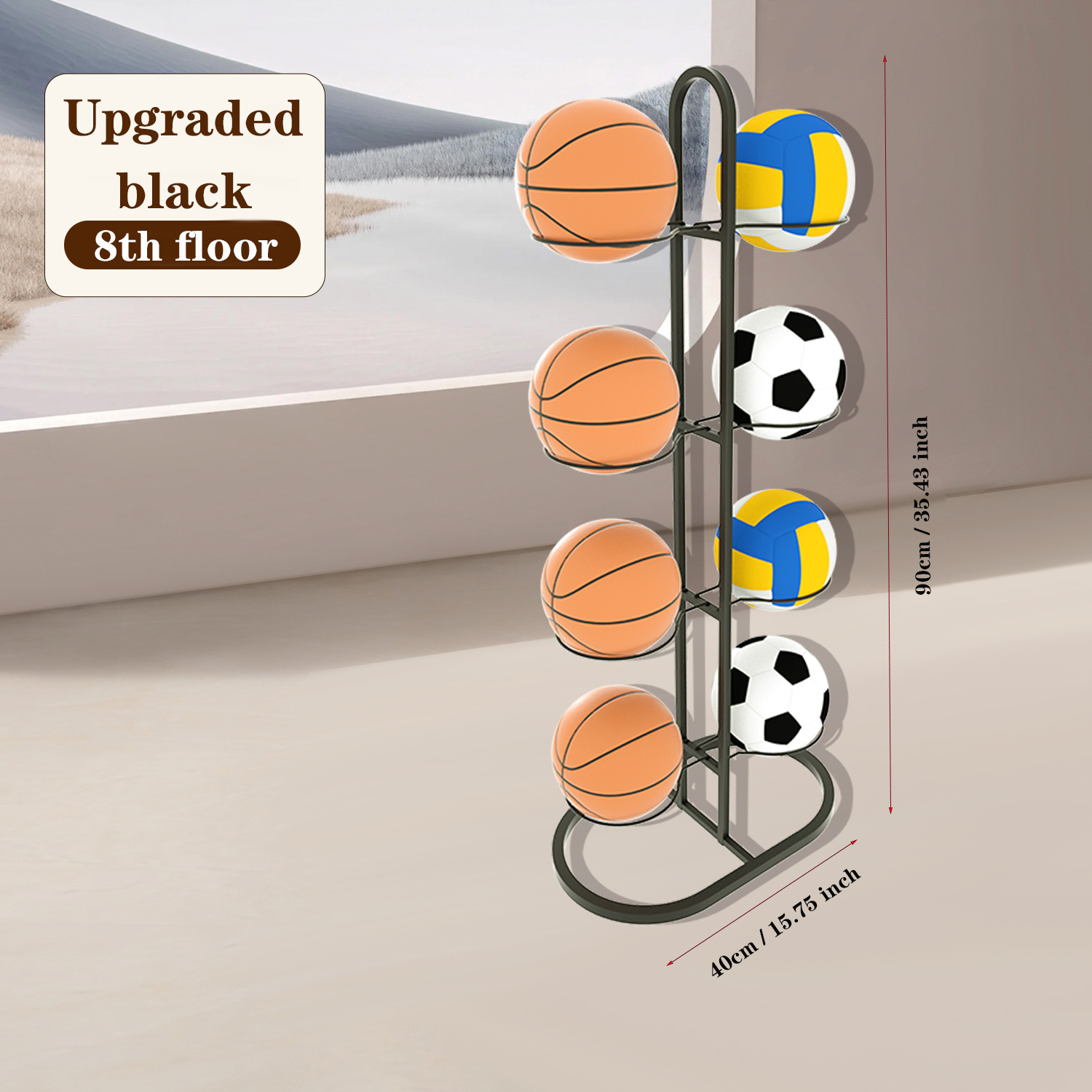 Storage Rack For Sports Balls