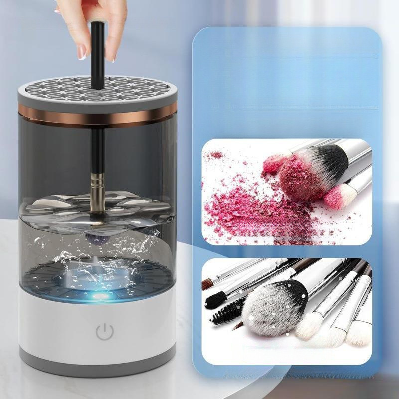 3-in-1 Cosmetic Brush Cleaner Machine - Electric Makeup Brush Cleaner 