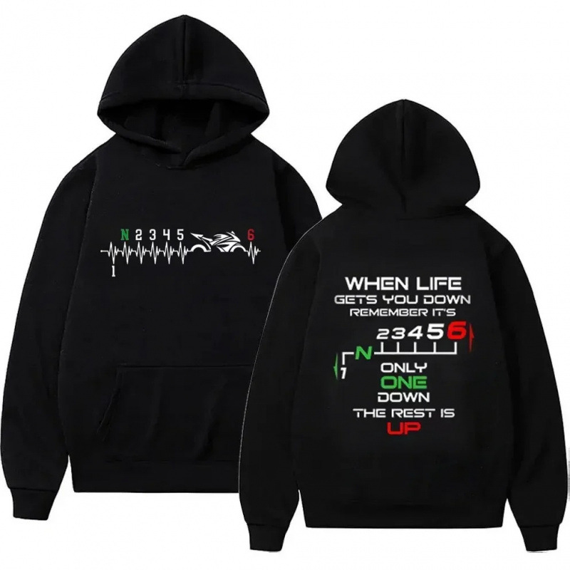 Motorcycle Shift Pattern Hoodie