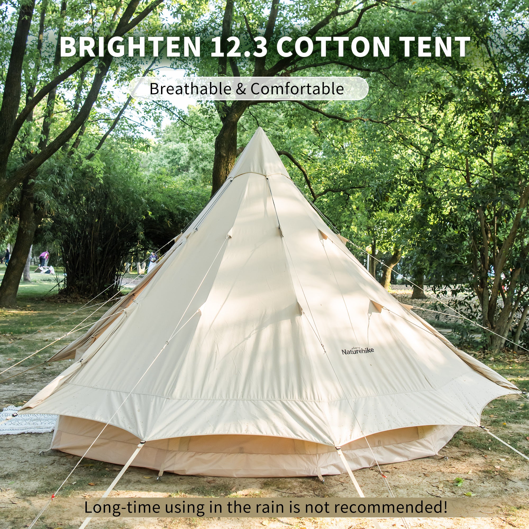 Brighten 12.3 4 Person Glamping Tent – Safe Haven Armor