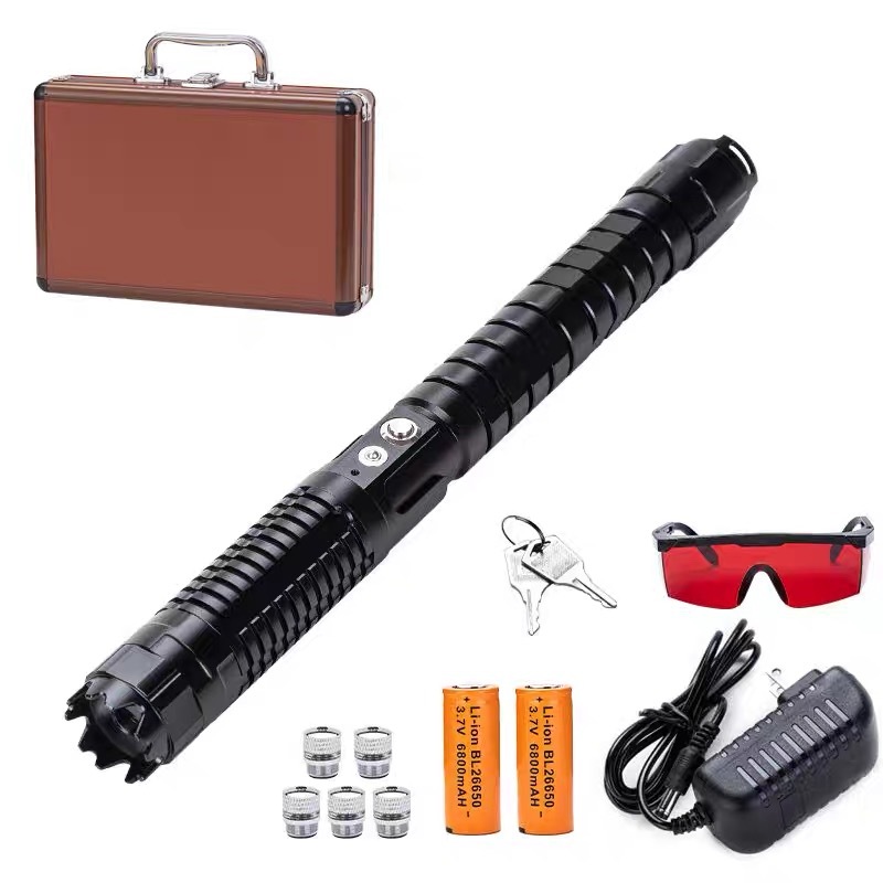 Burning Blue High-Power Tactical Laser Torch- Military Grade Flashligh