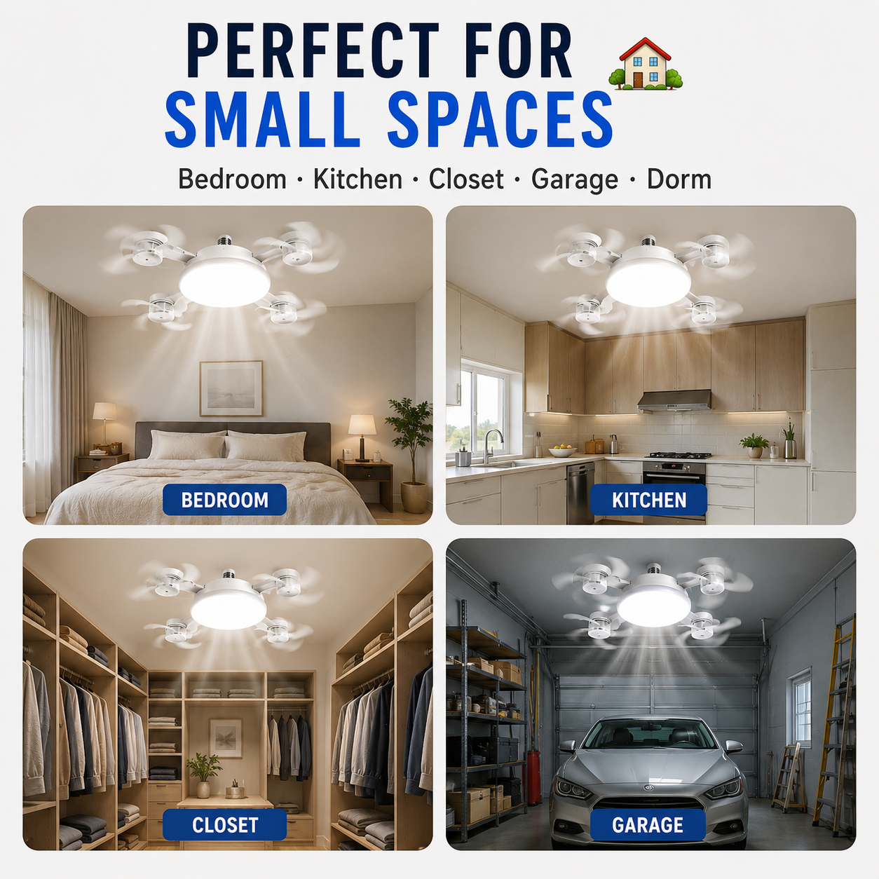 Perfect for small spaces bedroom kitchen closet garage dorm