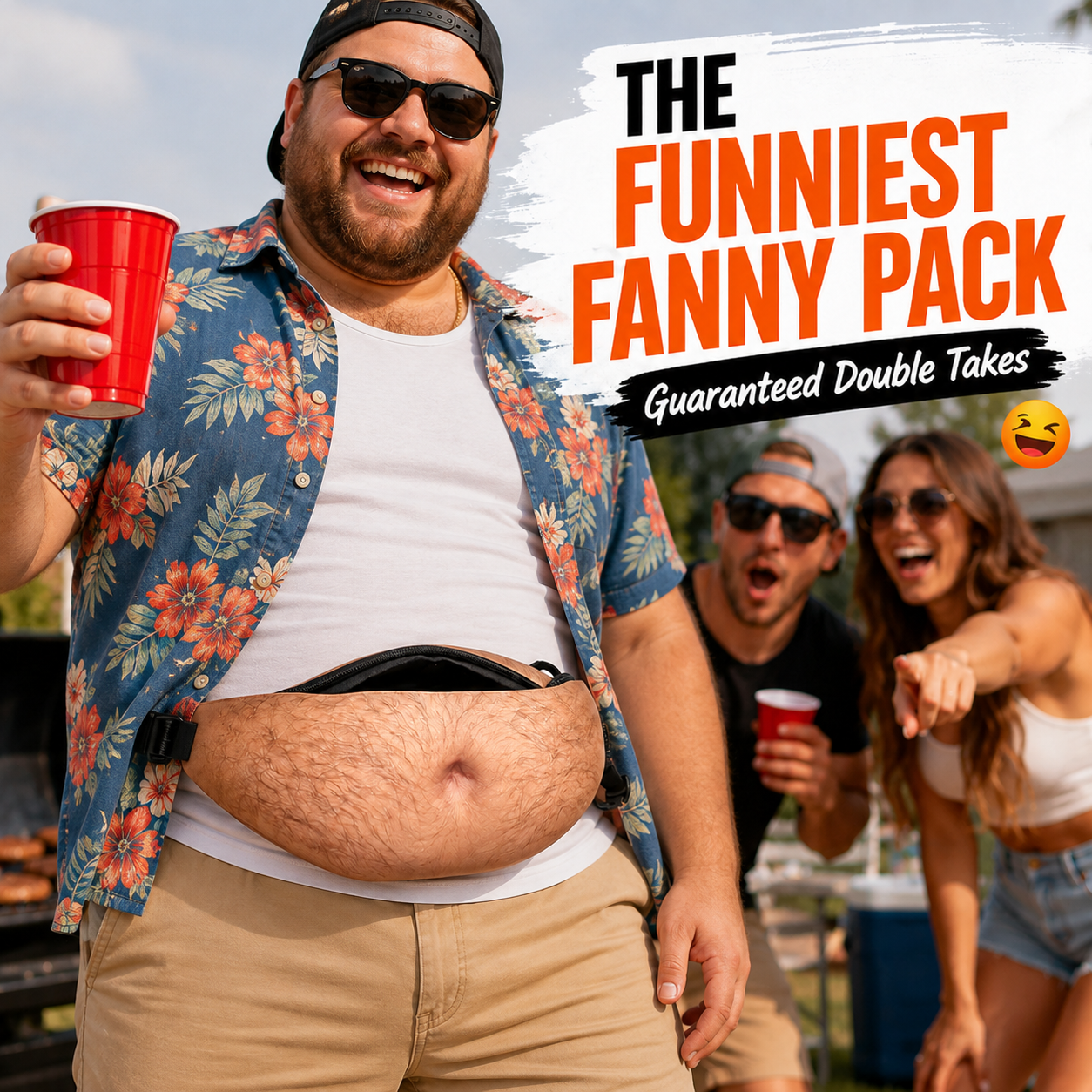 Funny belly fanny pack lifestyle