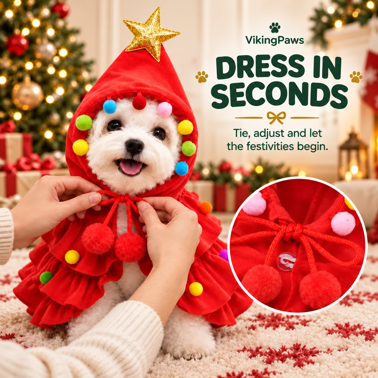 Christmas Pet Costume Details