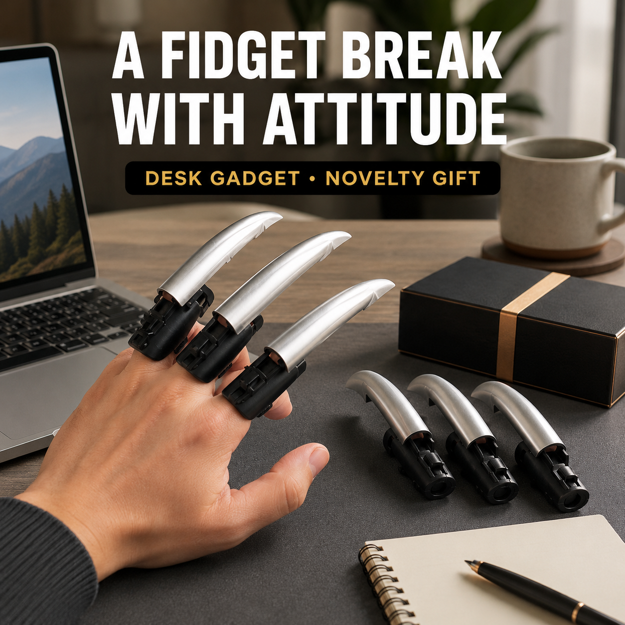 Retractable wolf claw toy for fidgeting imaginative play and gifts