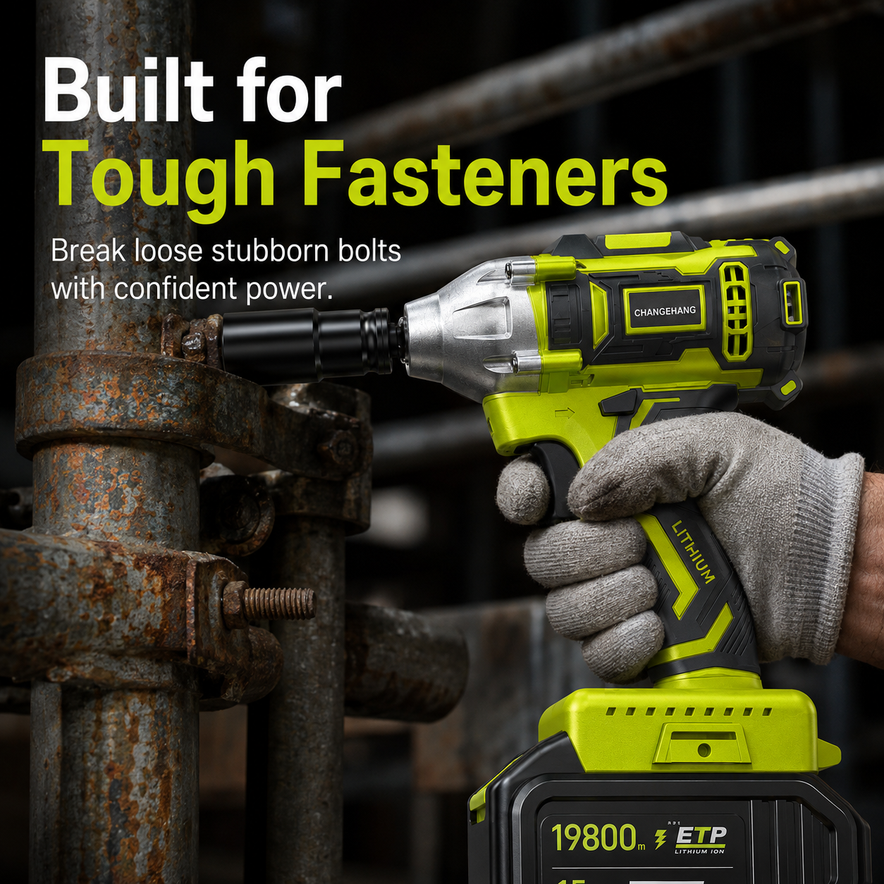 Impact wrench for stubborn fasteners