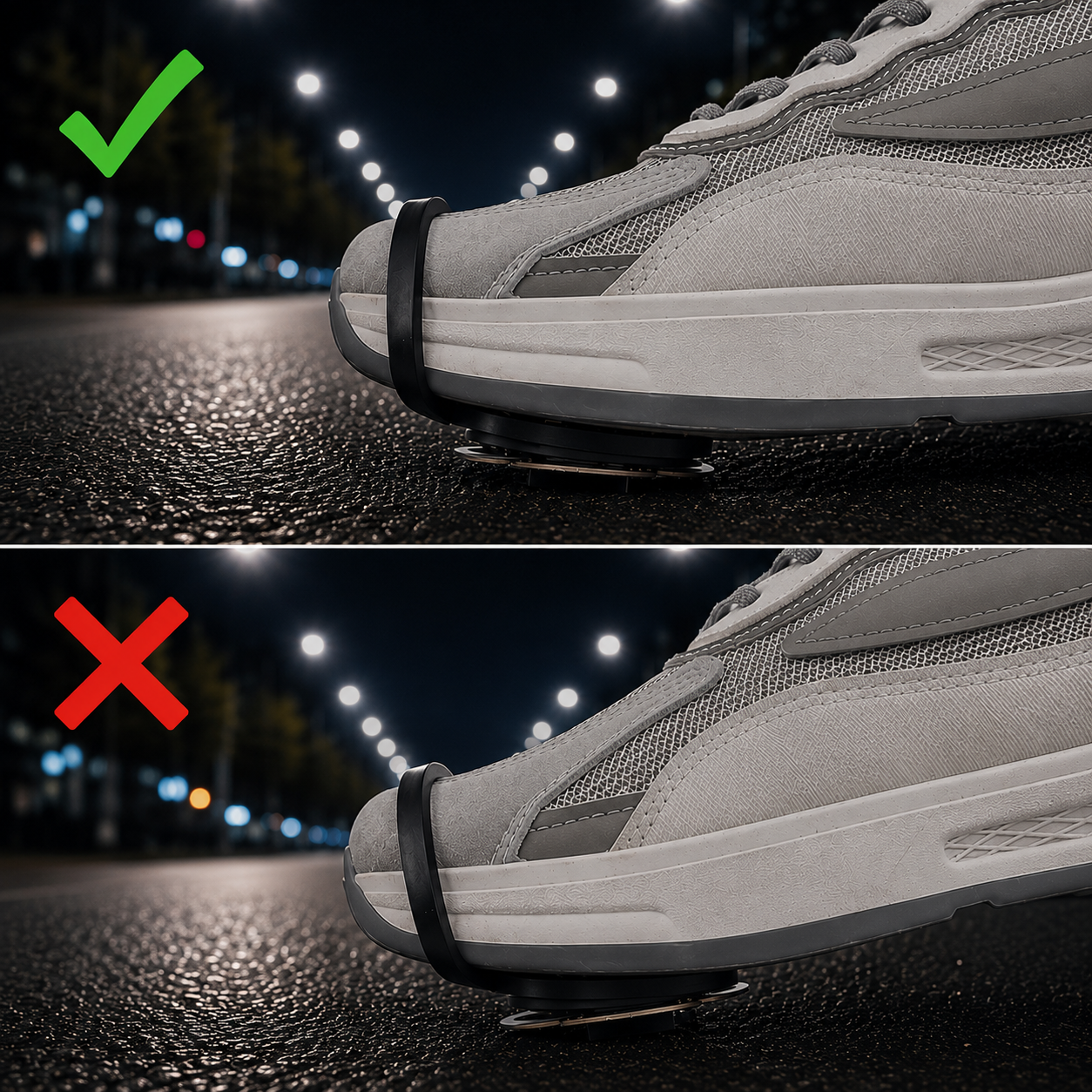Correct vs incorrect RoadFlare installation