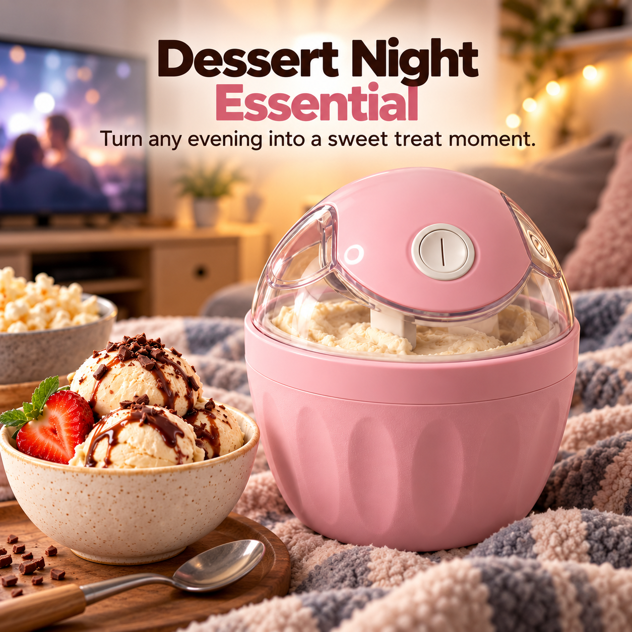 Dessert night essential mini ice cream maker