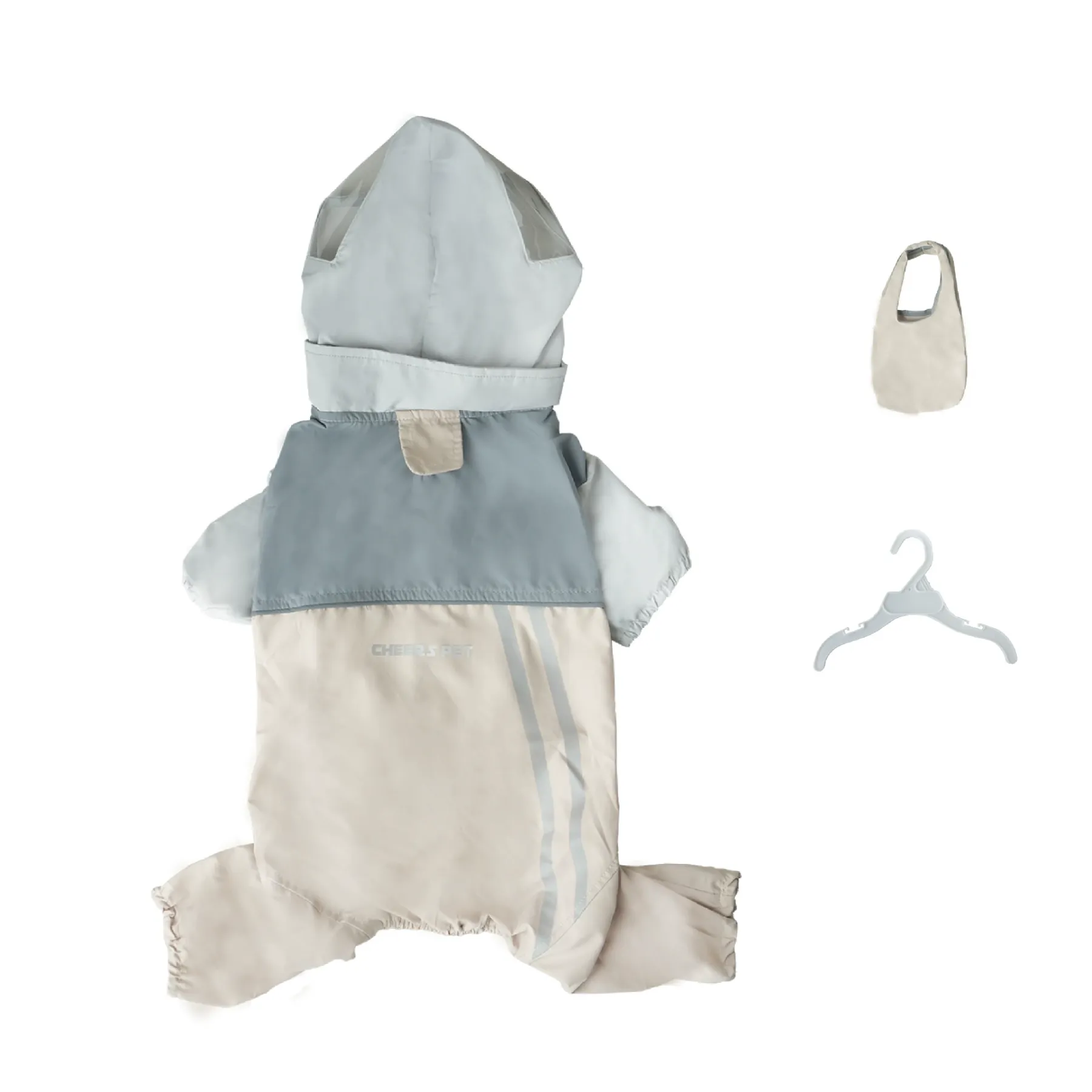 Cheers Pet Full-Coverage Waterproof Dog Raincoat