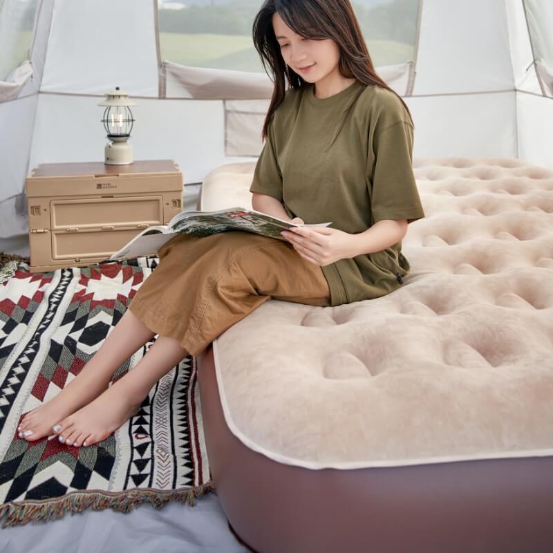 Cloud Sleep Inflatable Bedbuilt-In Pump Flocking 26