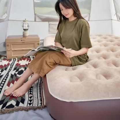 Cloud Sleep Inflatable Bedbuilt-In Pump Flocking 26