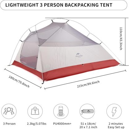 Cloud Up 3 Lightweight Backpacking Tent