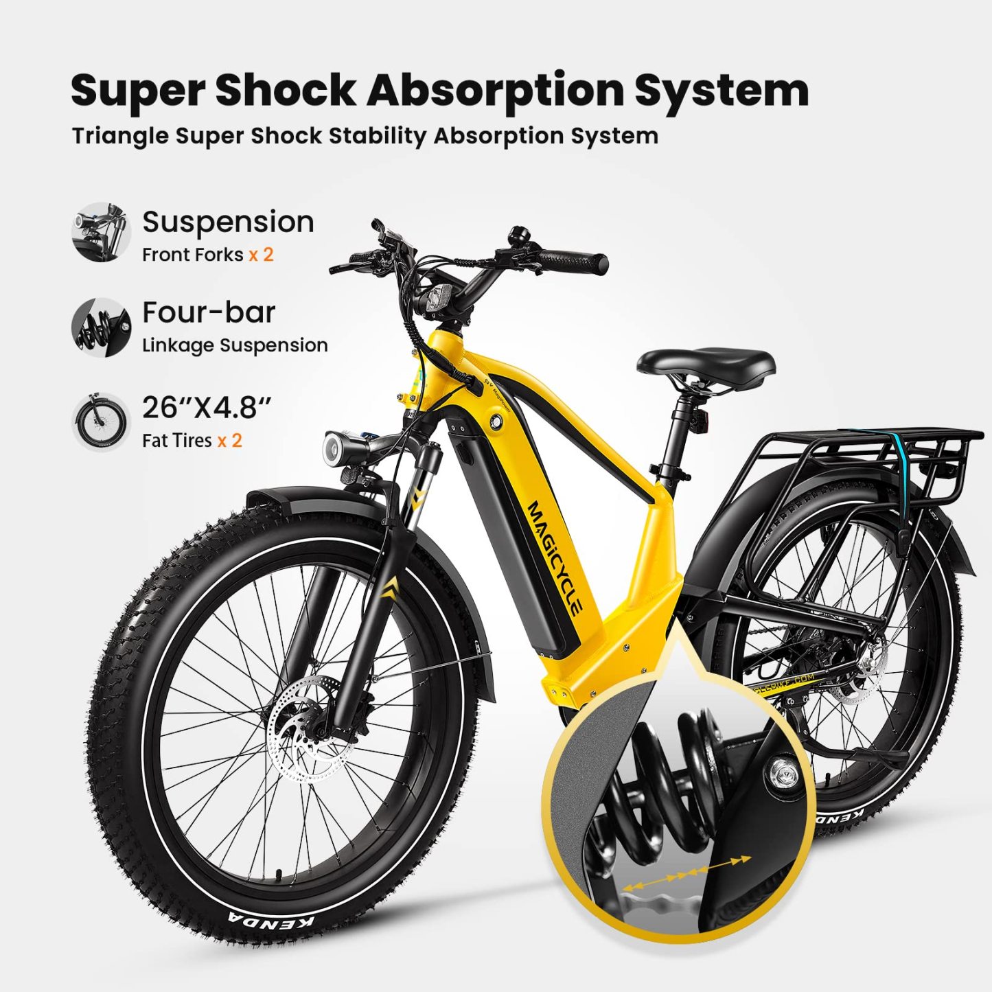 Magicycle Deer Full Suspension Ebike SUV - Touring Version
