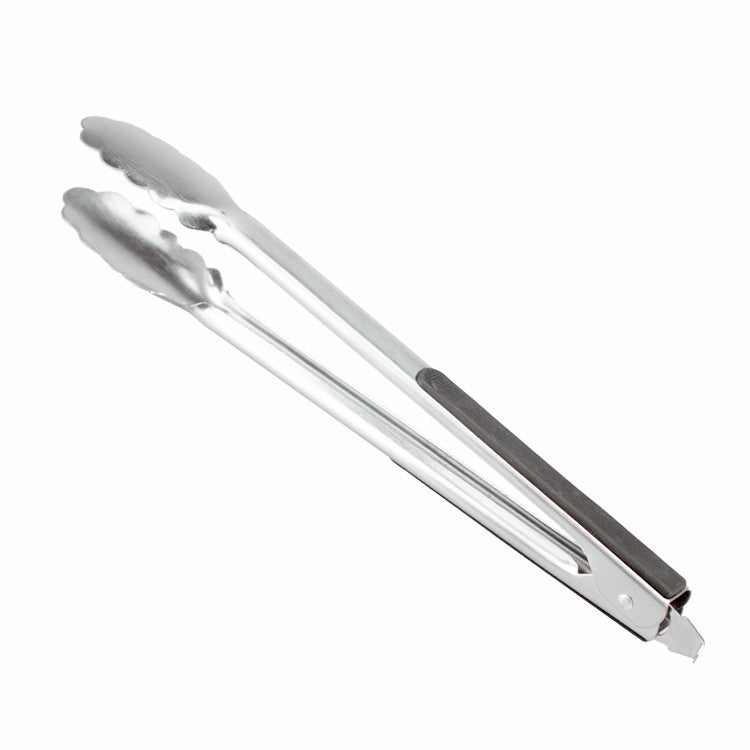 Food Tongs 12" | Stainless Steel Arms & Scalloped Tips | Dalstrong ©