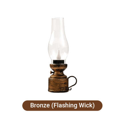 Led Vintage Kerosene Lamp, Electronic Swinging Candle