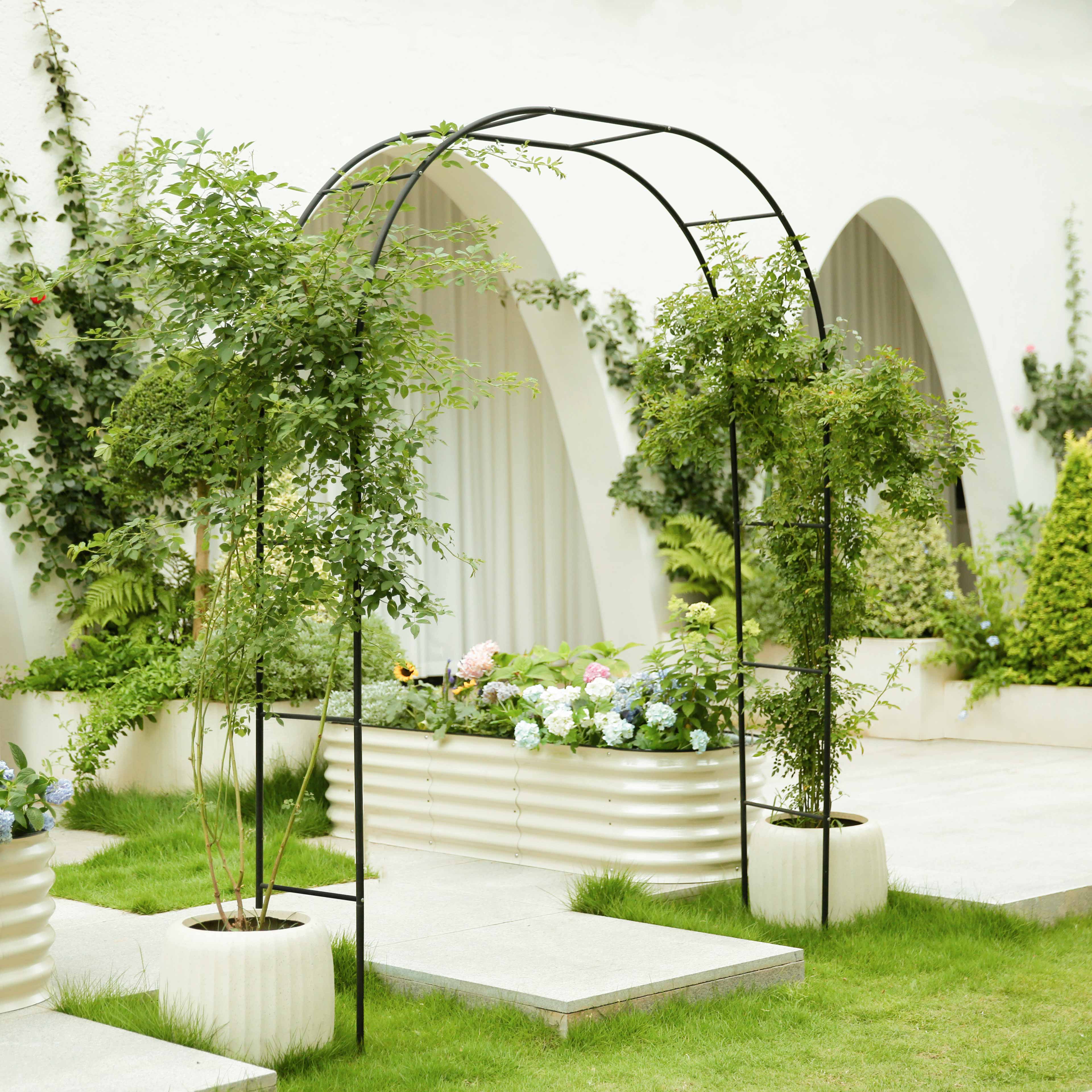 Modern Metal Arch|Garden Arch Trellis Metal Trellis