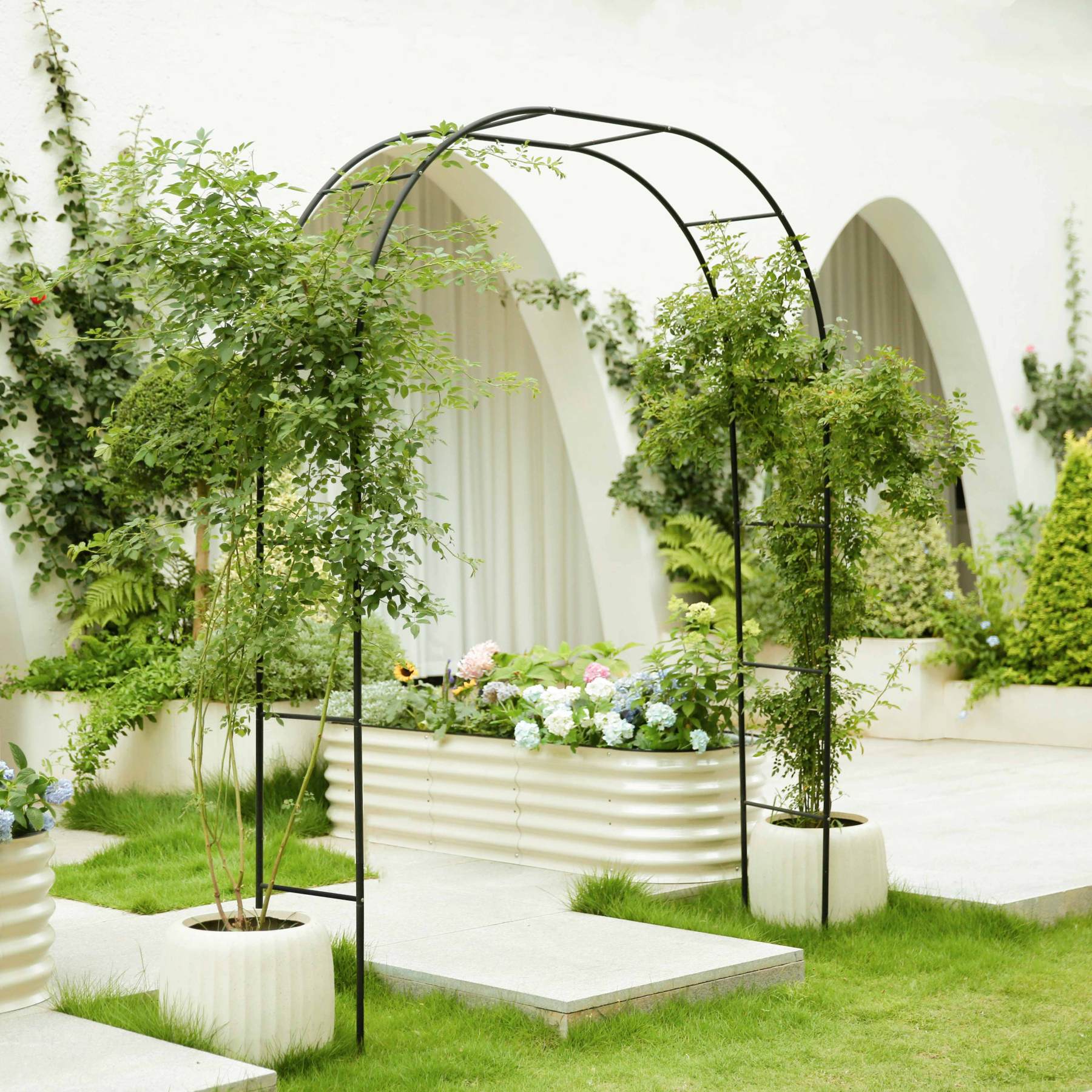 Modern Metal Arch|Garden Arch Trellis Metal Trellis