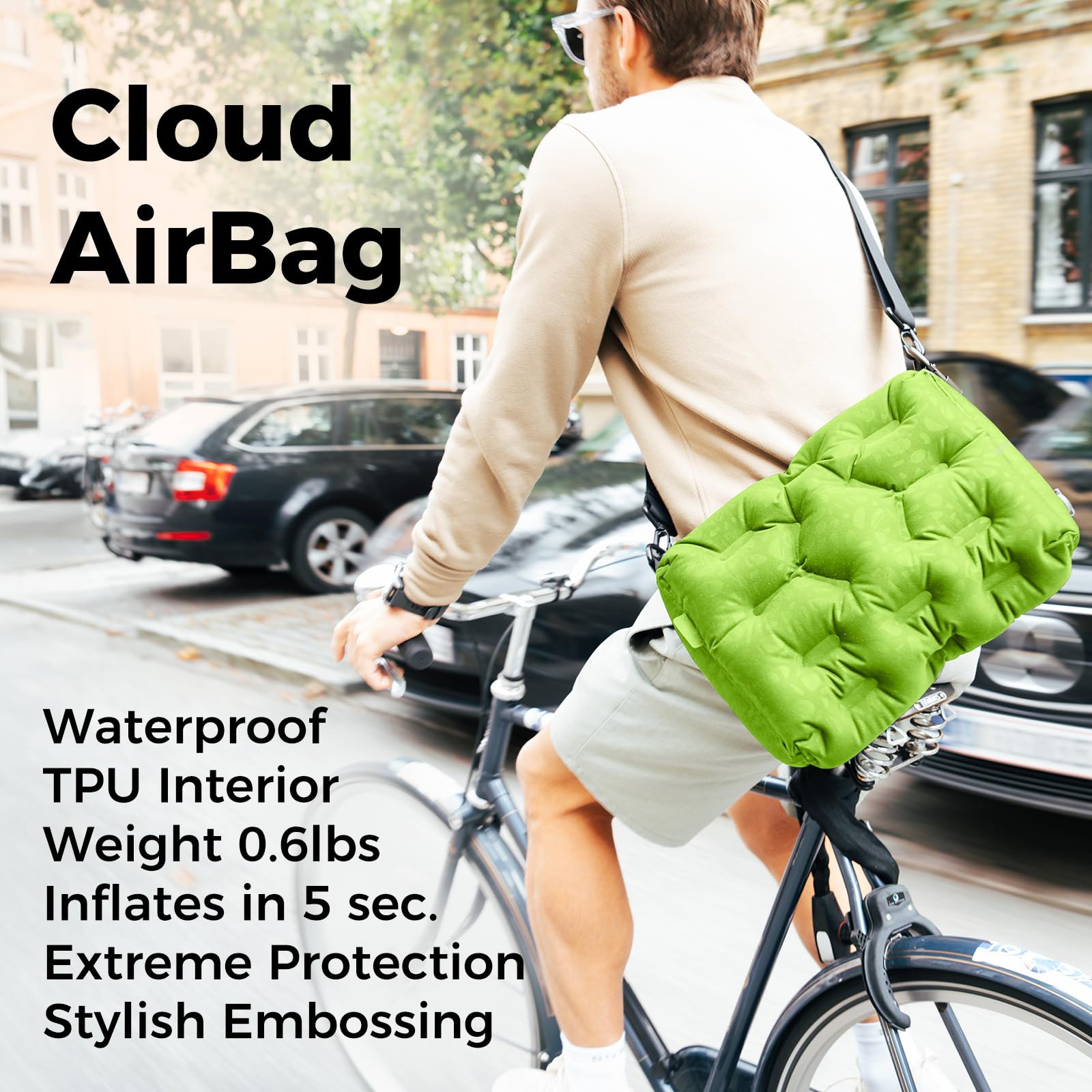 ATEPA Cloud AirBag 4-in-1 Inflatable Messenger Bag