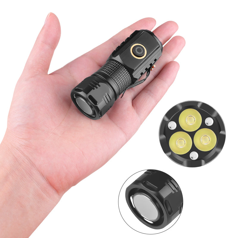 High-Powered 3-LED Rechargeable Flashlight
