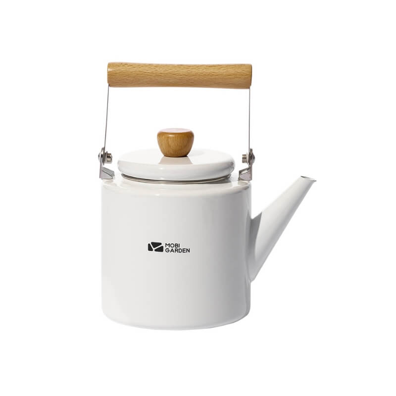Huanyan Vintage Enamel Teapot - 1.2L Retro Tea Kettle for Stovetop & Camping | Durable Porcelain-on-Steel Teapot | Non-Toxic & High-Temperature Resistant