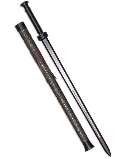 Obsidian Jian Legacy Sword (1060 Carbon Steel)