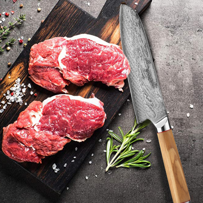 Ittetsu AUS10 Spiral Damascus 6.5" Santoku