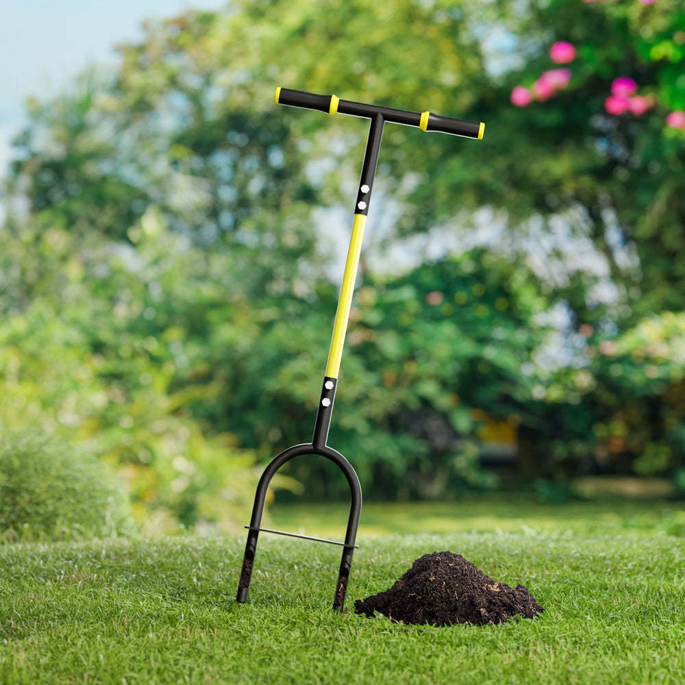 Best  Lawn Core Aerator, Plug Aerator with Non-Clog Slot for Compact Lawn Soil