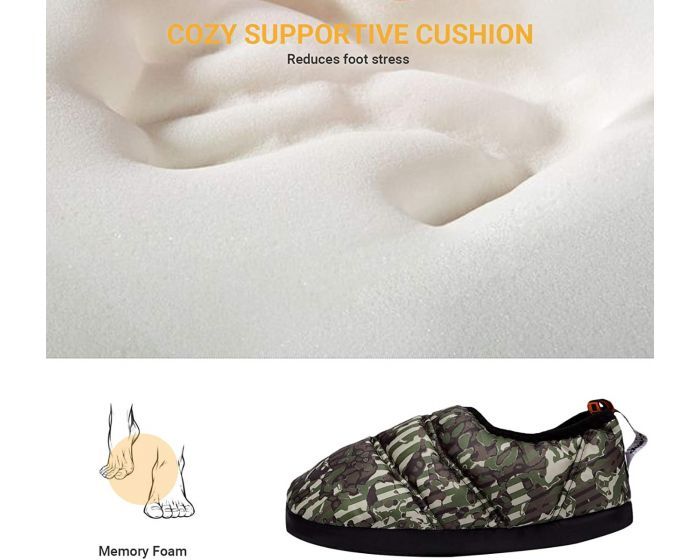 KingCamp Unisex Winter Camping Slippers
