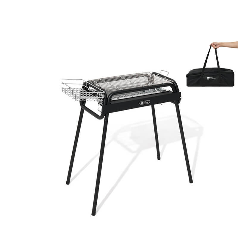 Leyan Medium Freestanding BBQ Grill – Portable Folding Stainless Steel Charcoal Grill for Camping, Tailgating & Picnics