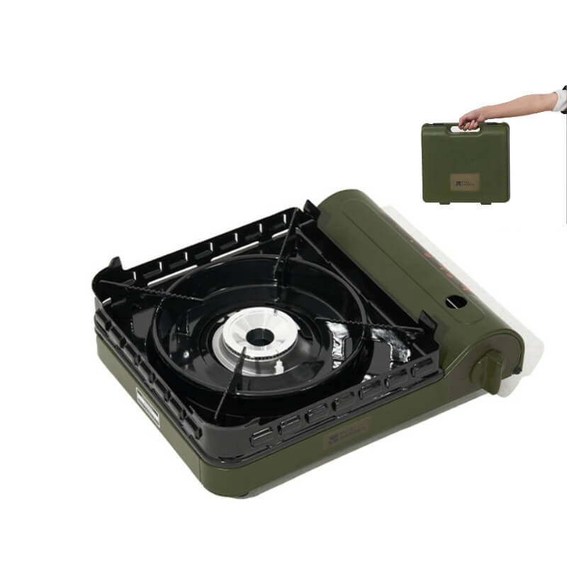 Meiyan 3.5kW High-Output Portable Butane Stove - 12,000 BTU Outdoor Camping Burner with Hard Carrying Case | Precision Flame Control & Overpressure Protection