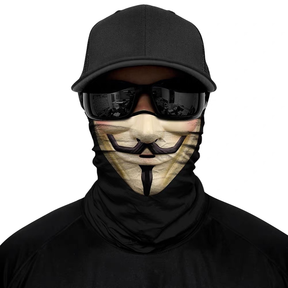 Motorcycle Face Mask - V for Vendetta mask