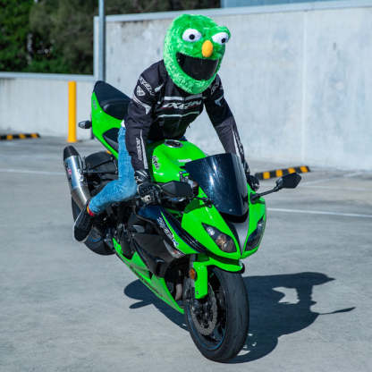 Motorcycle Helmet Cover - Green
