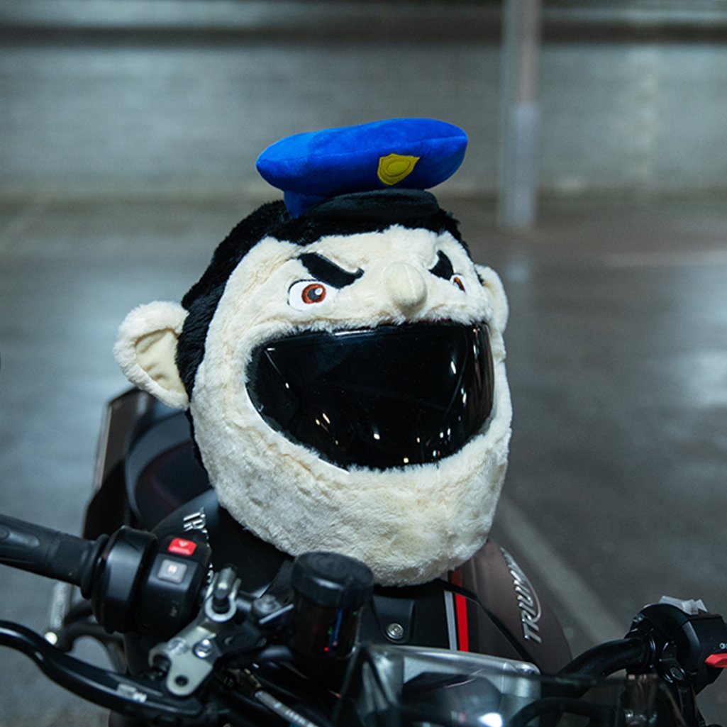Motorcycle Helmet Cover - Policeman