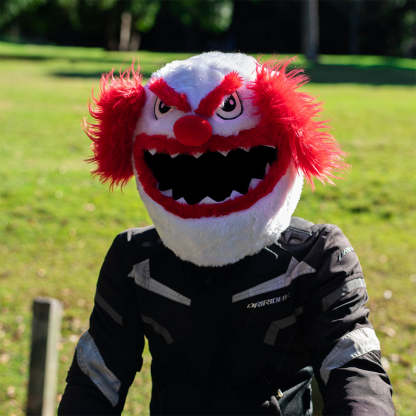 Motorcycle Helmet Cover - Scary Clown
