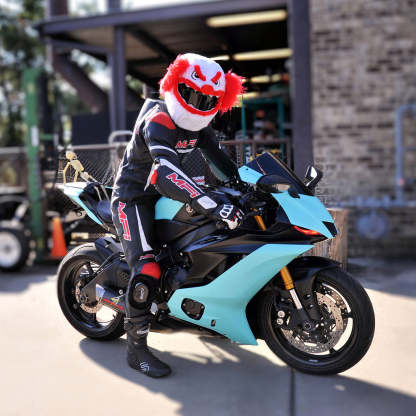 Motorcycle Helmet Cover - Scary Clown