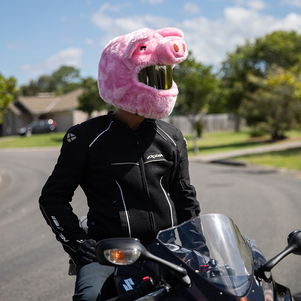 Motorcycle Helmet Cover - Pig
