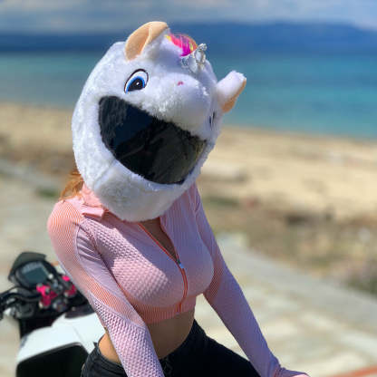 Motorcycle Helmet Cover - Unicorn