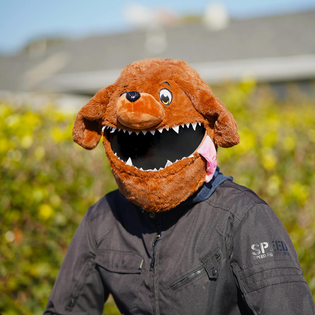 Motorcycle Helmet Cover - Dog