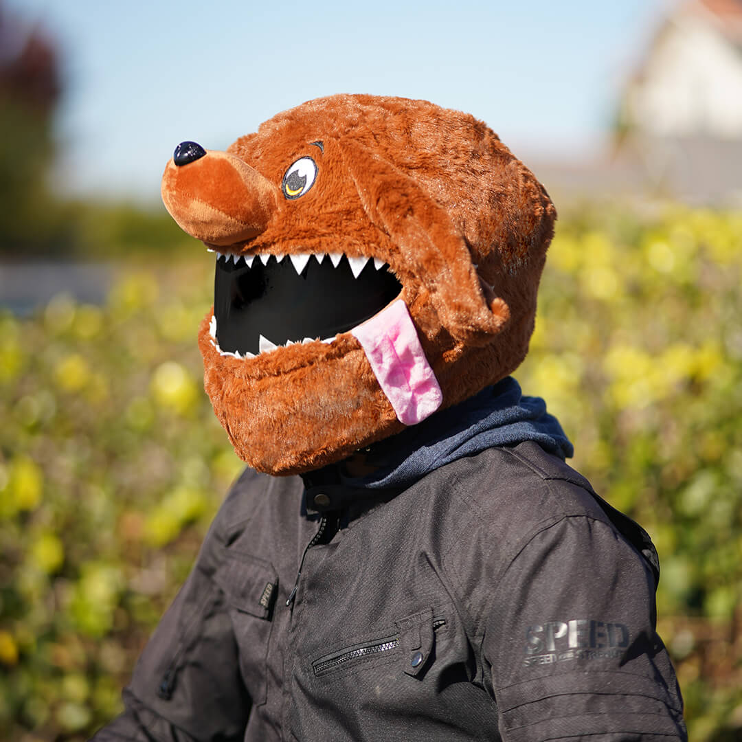 Motorcycle Helmet Cover - Dog