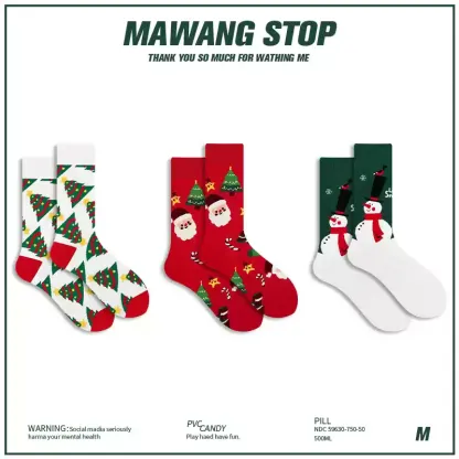 Snowflake Holiday Giftable Crew Socks